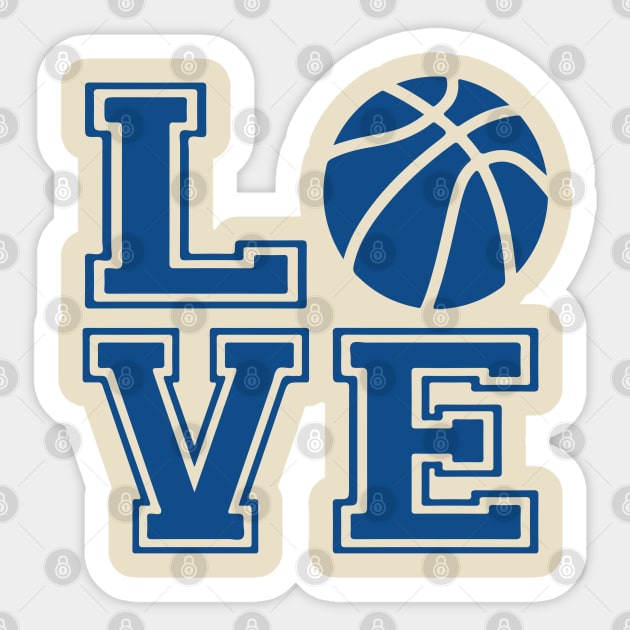 I Love Basketball - Big Letters Sticker by Hayden Mango Collective 